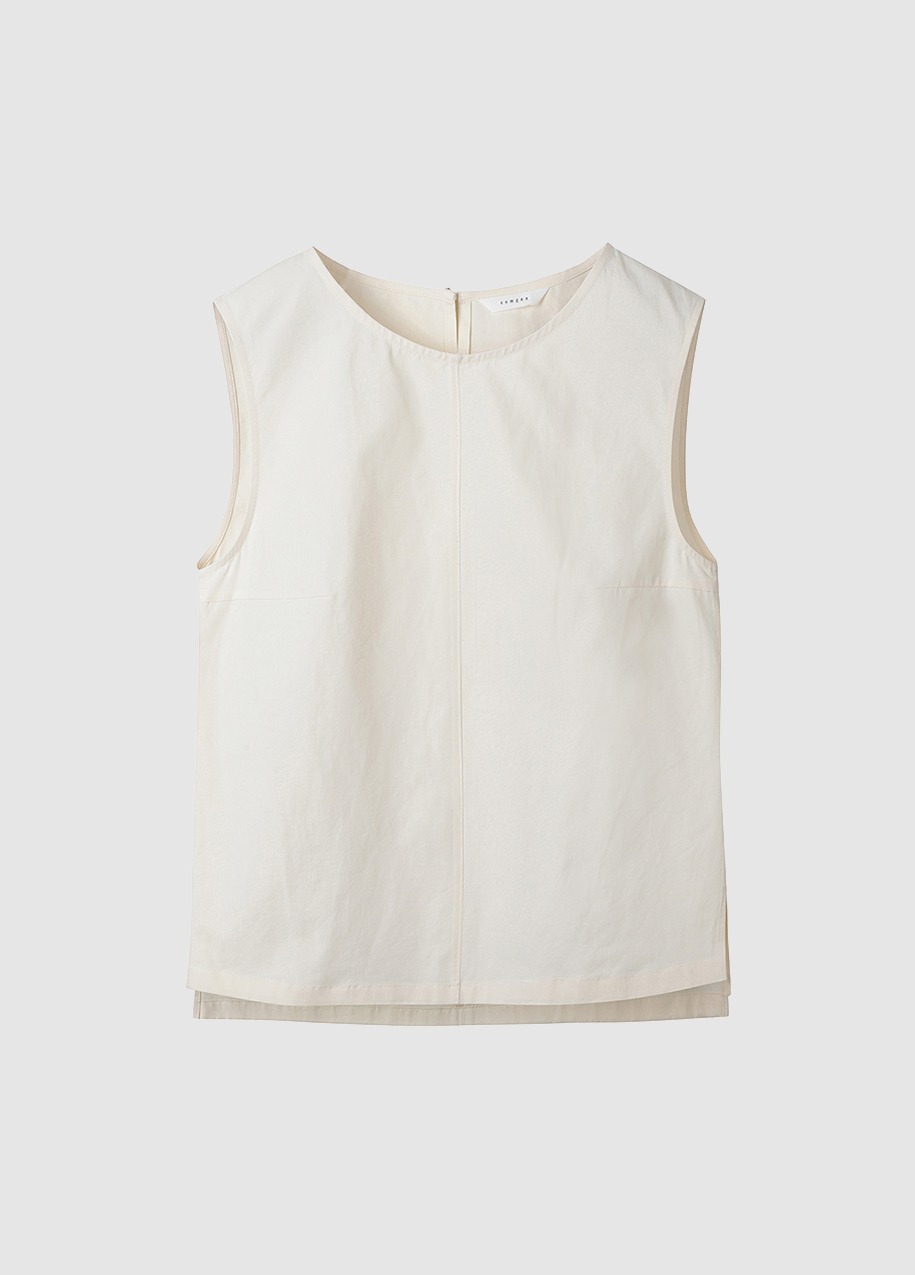 Linen cotton sleeveless top