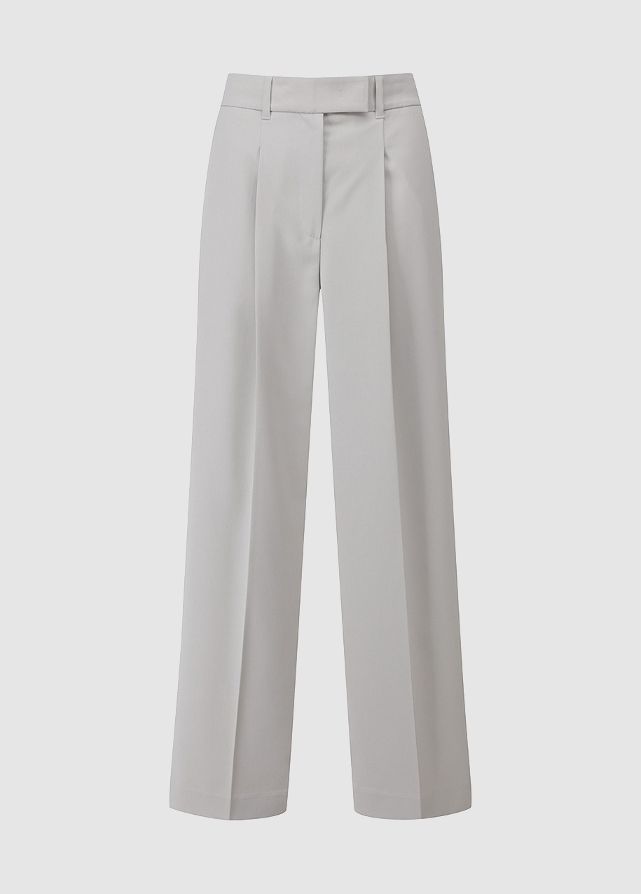 One tuck wide fit tailored pants
